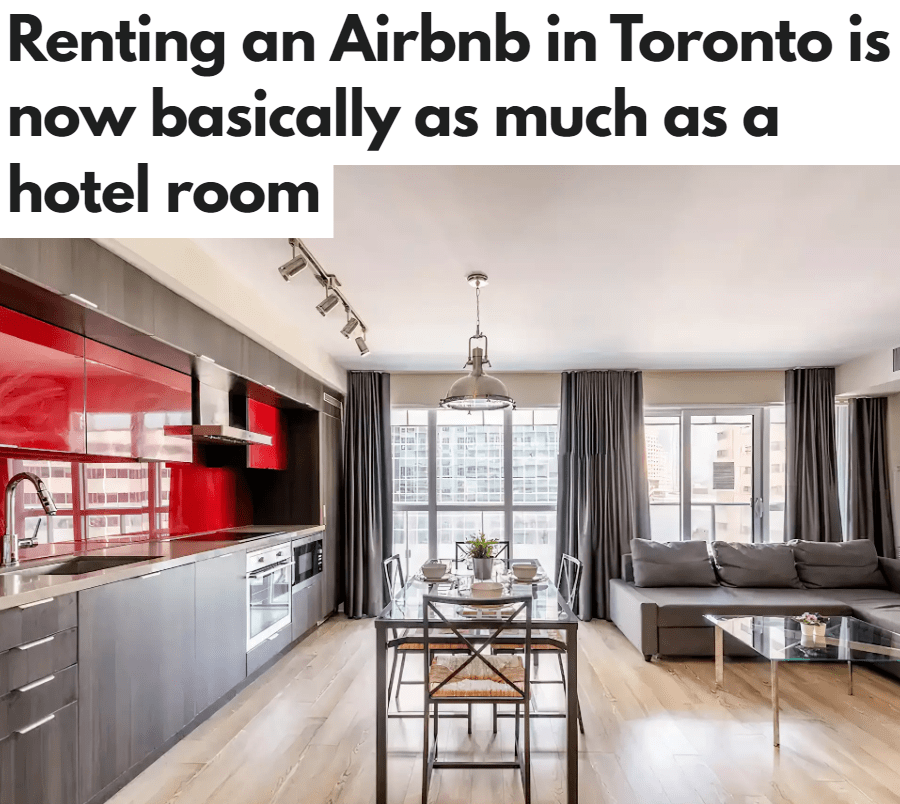 离谱！多伦多Airbnb价格比酒店还贵！一场疫情<strong></p>
<p>BNB价格</strong>，暴涨44%！